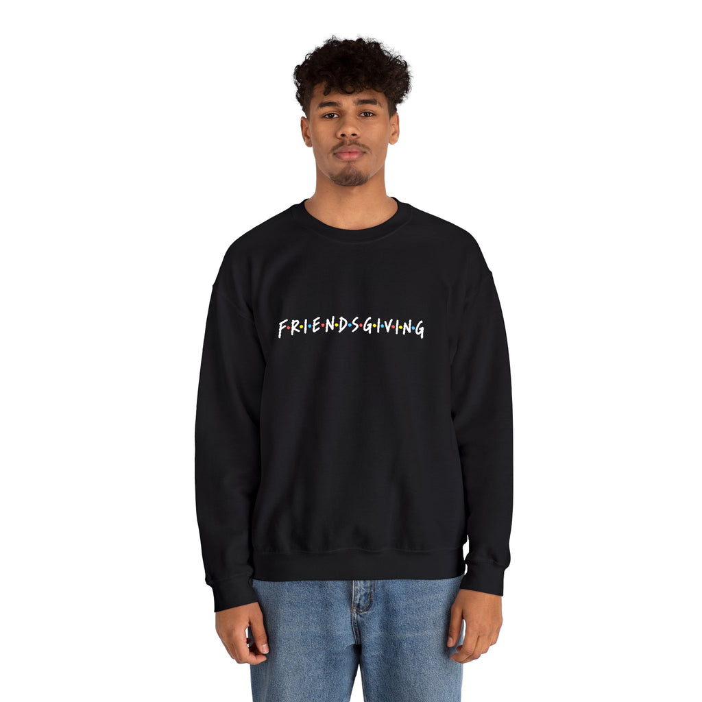 Embroidered 'Friendsgiving' FRIENDS Crewneck Sweatshirt Printify