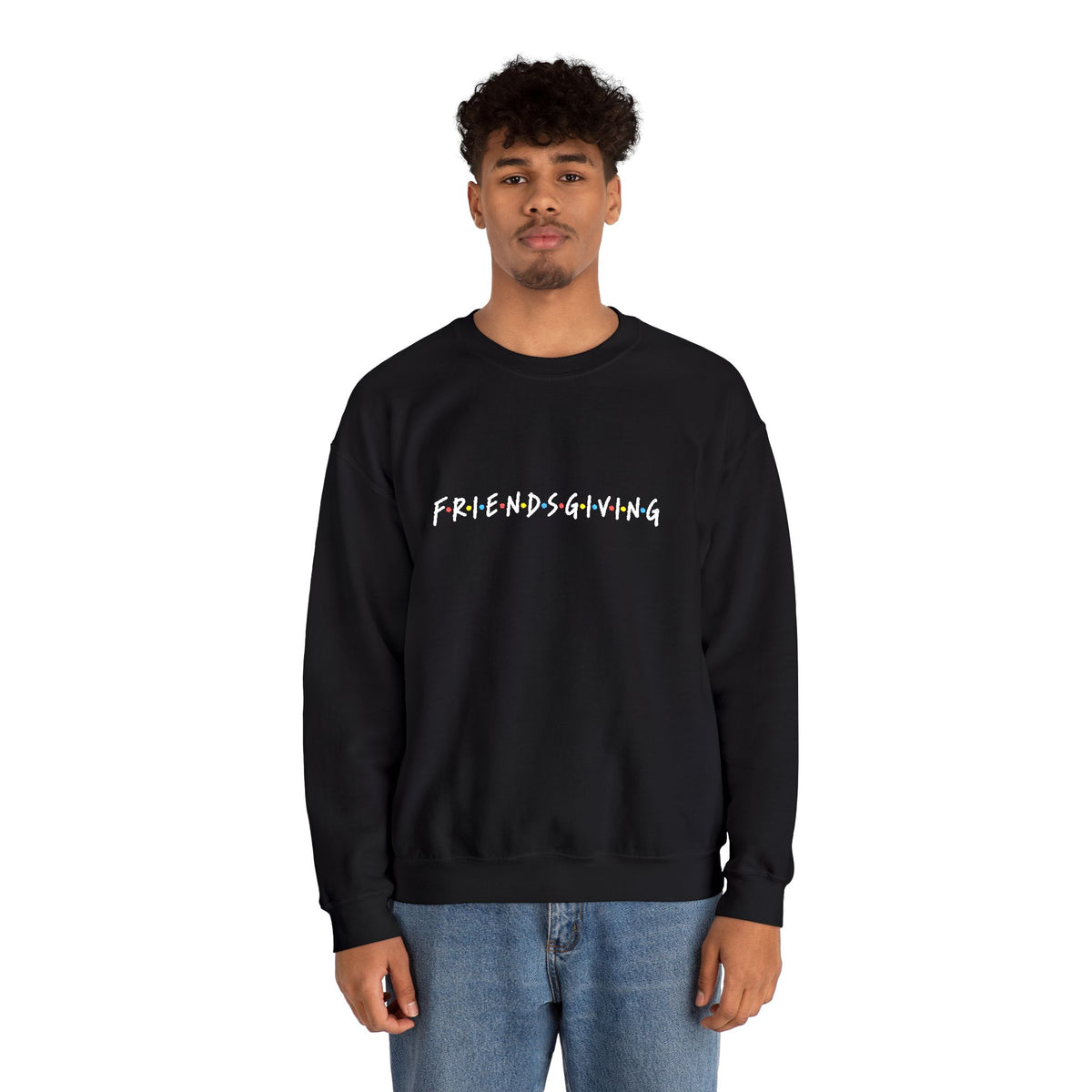 Embroidered 'Friendsgiving' FRIENDS Crewneck Sweatshirt Printify