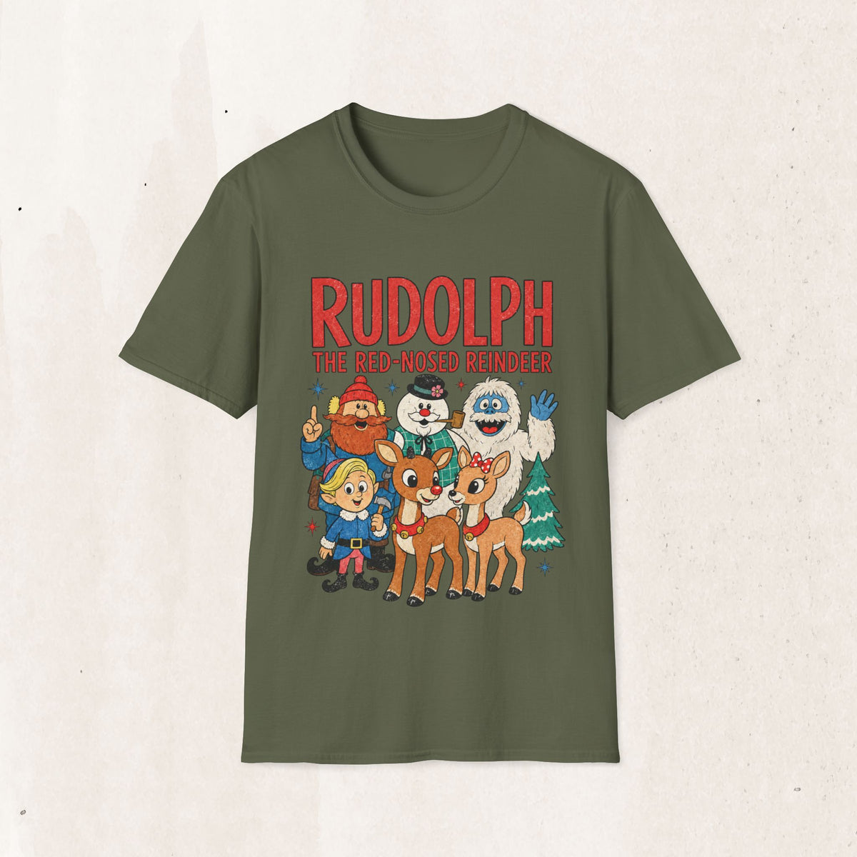 Rudolph The Red-Nosed Reindeer Christmas Tee