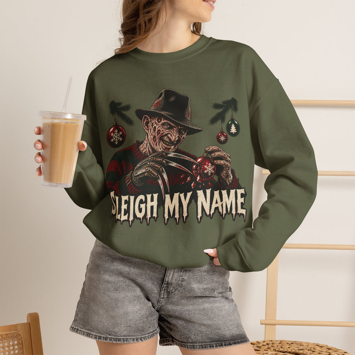 Freddy Krueger Christmas Crewneck Swearshirt