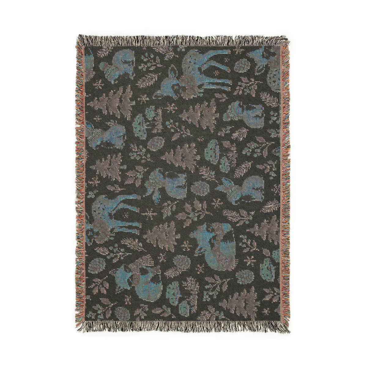 Woodland Winter Woven Blanket