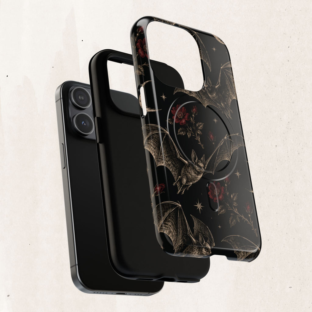 Gothic Bat & Moon Tough Magnetic Phone Case