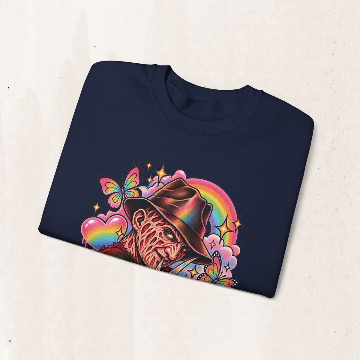 Freddy Krueger Rainbow Crewneck Sweatshirt
