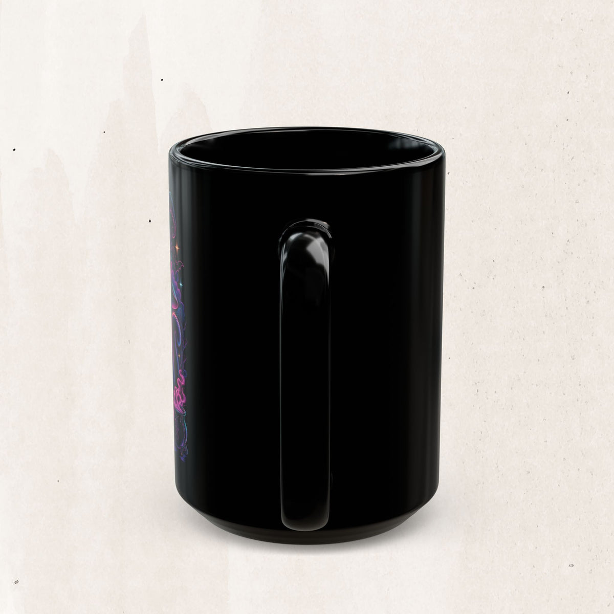 Neon Mystic Witch Cat Mug