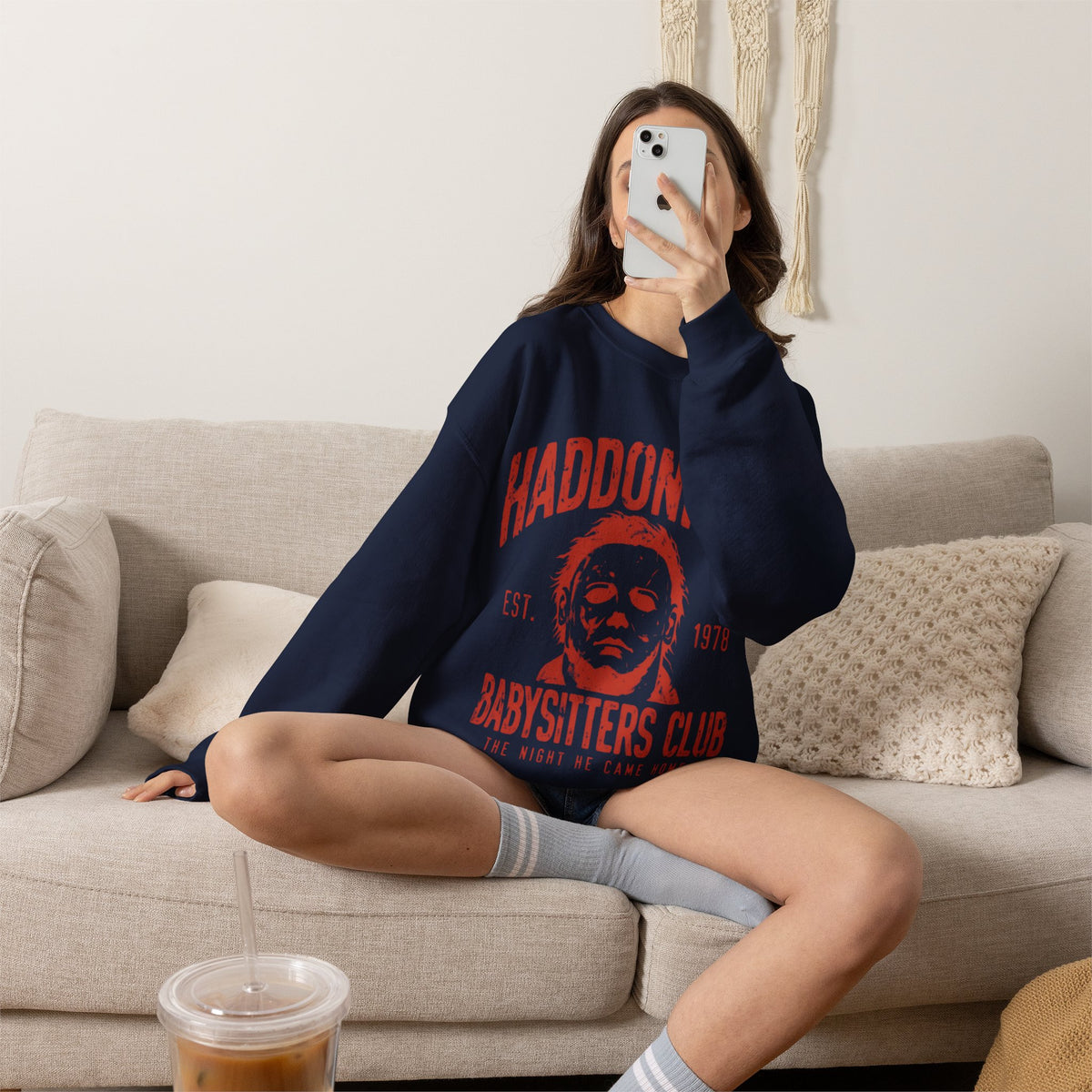 Haddonfield Babysitters Club CrewneckSweatshirt