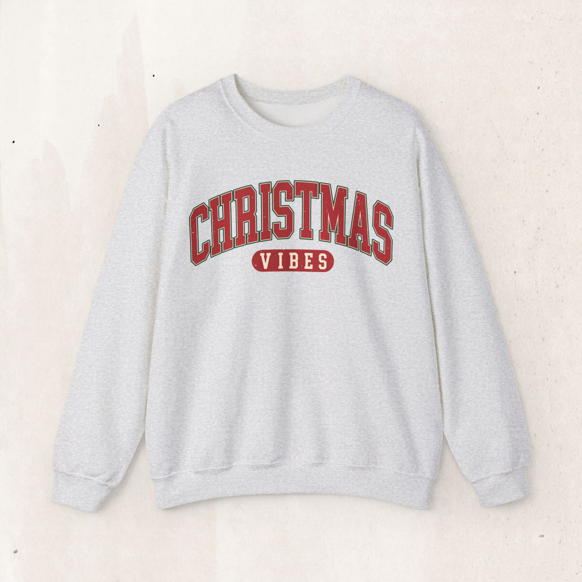 Christmas Vibes vintage collegiate sweatshirt