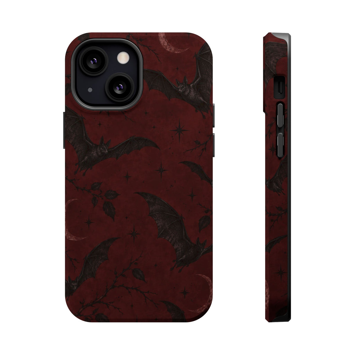 Gothic Bat Moon Magnetic Phone Case, alternate view