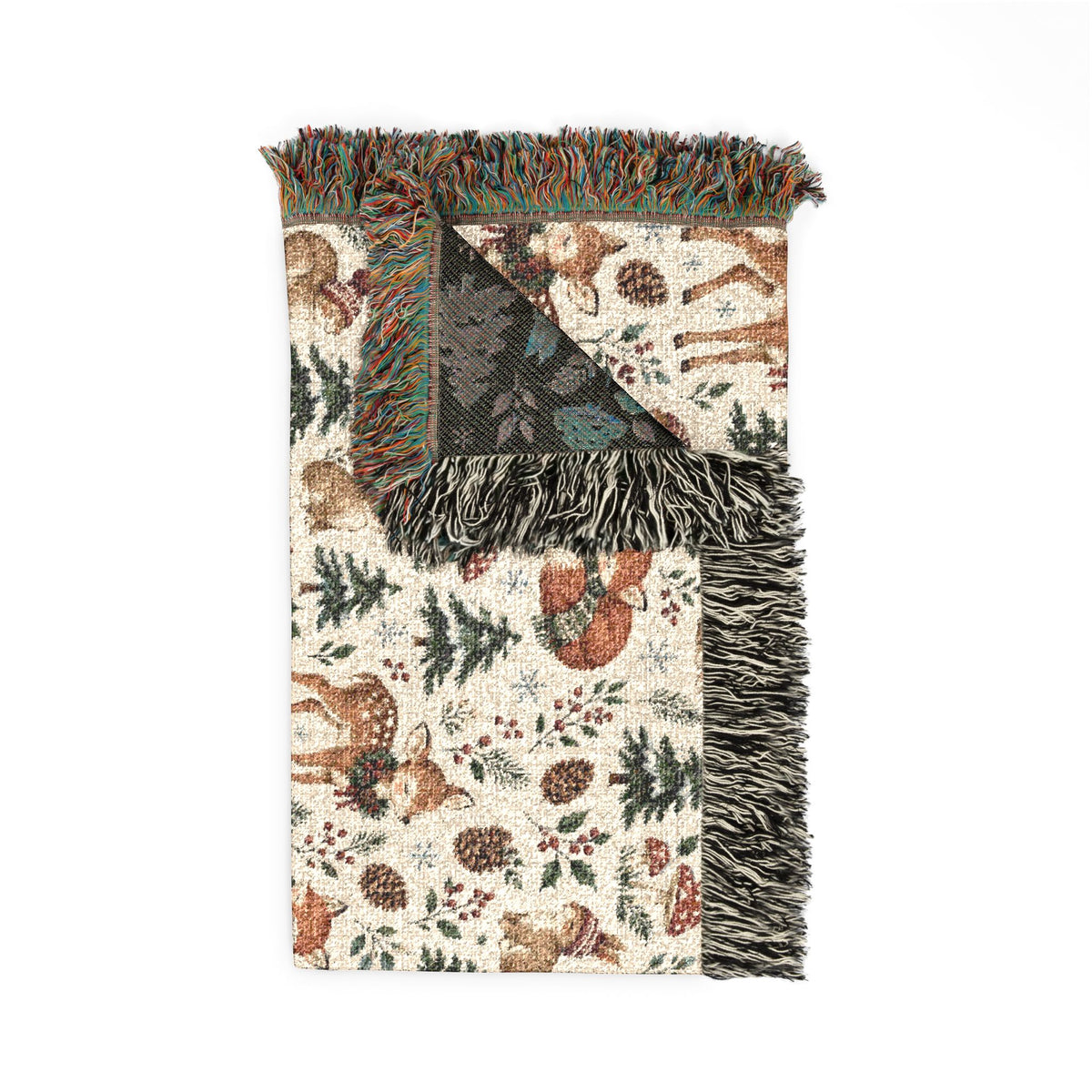 Woodland Winter Woven Blanket