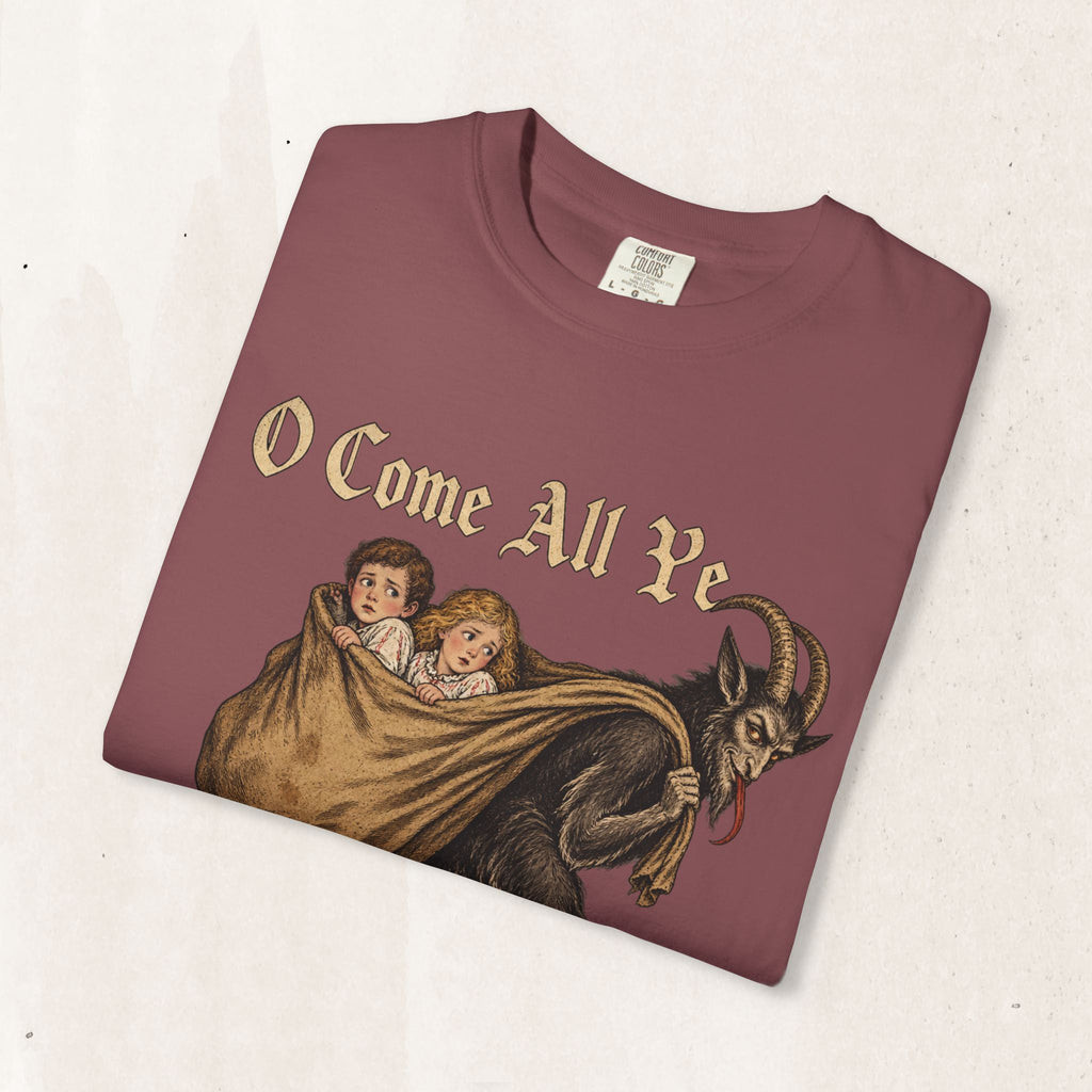 Vintage Krampus Christmas Tee Printify