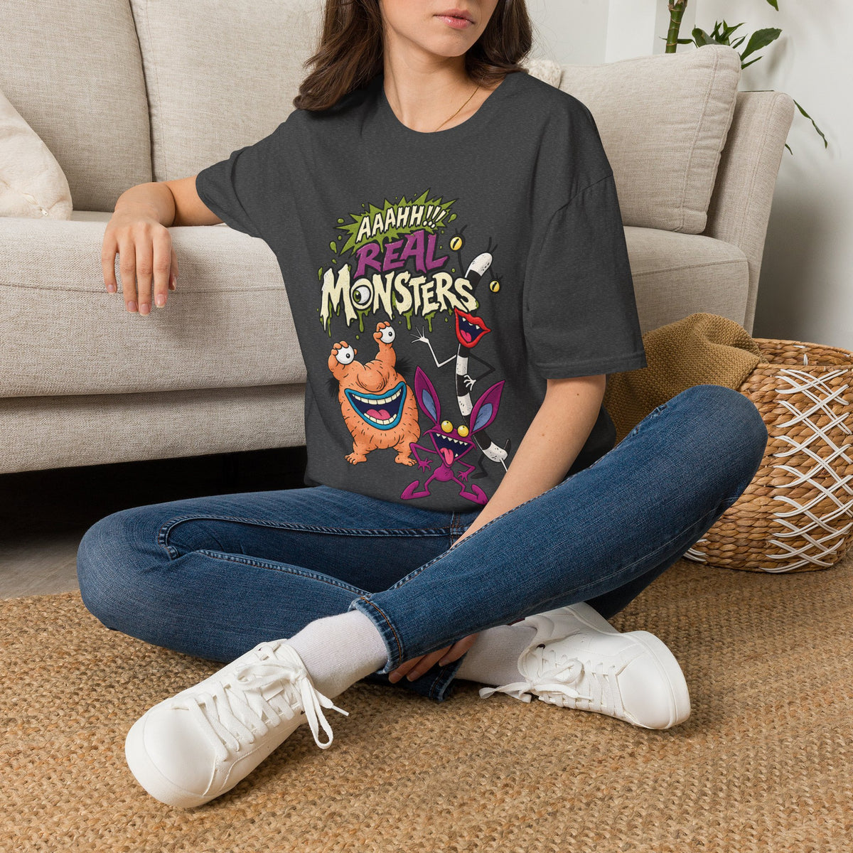 Aaahh! Real Monsters Graphic Tee in Sapphire, alternate view