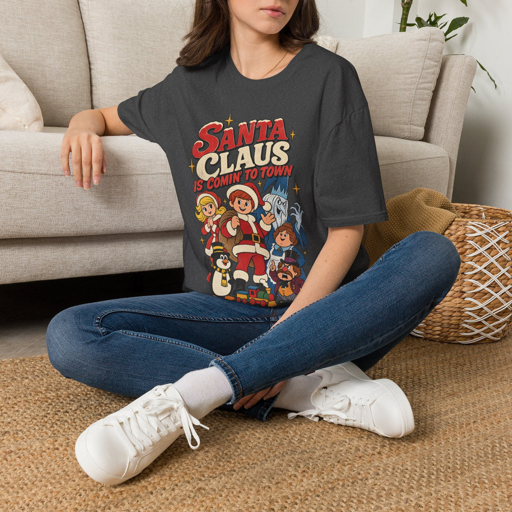 Santa Claus Is Comin' To Town Christmas Tee