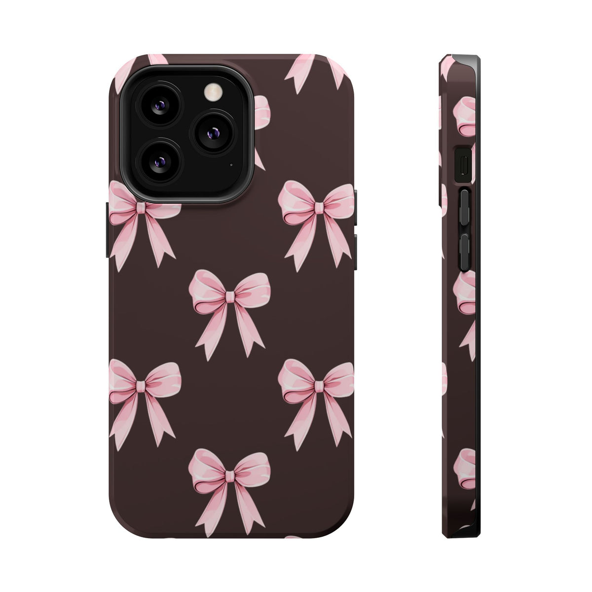 Pink Ribbon Bow Magnetic Phone Case, alternate view
