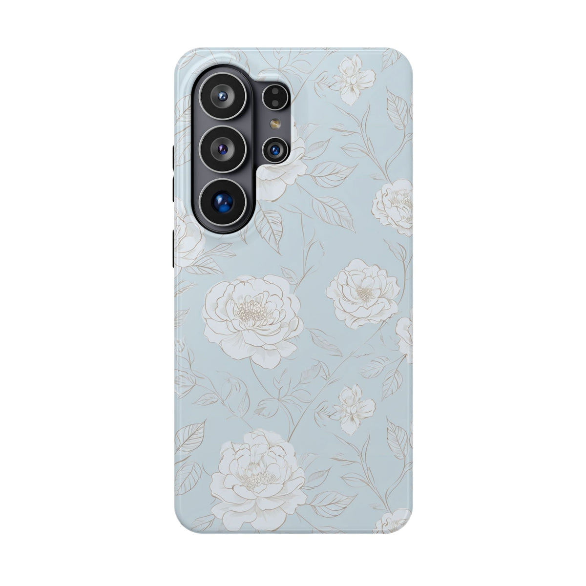 Blue Floral Magnetic Phone Case, alternate view