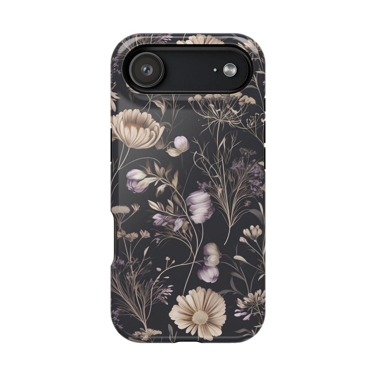 Dark Floral Magnetic Phone Case, alternate view