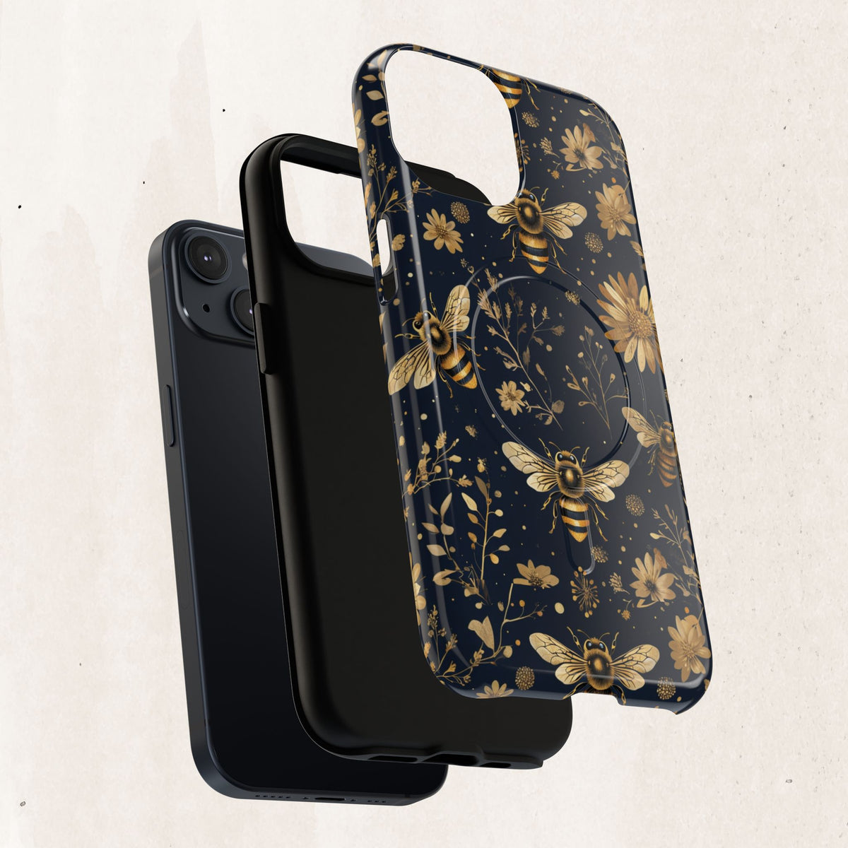 Gold Bees & Daisies Magnetic Tough Case