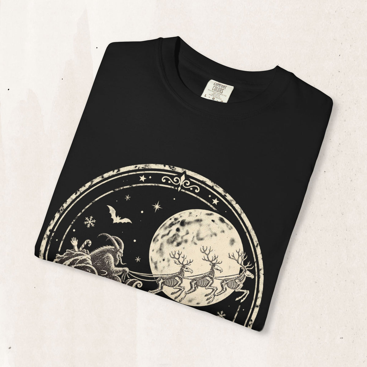 Krampus Moonlit Sleigh Tee