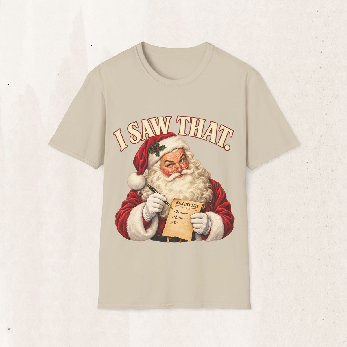 Santa Claus "I Saw That" Graphic Tee