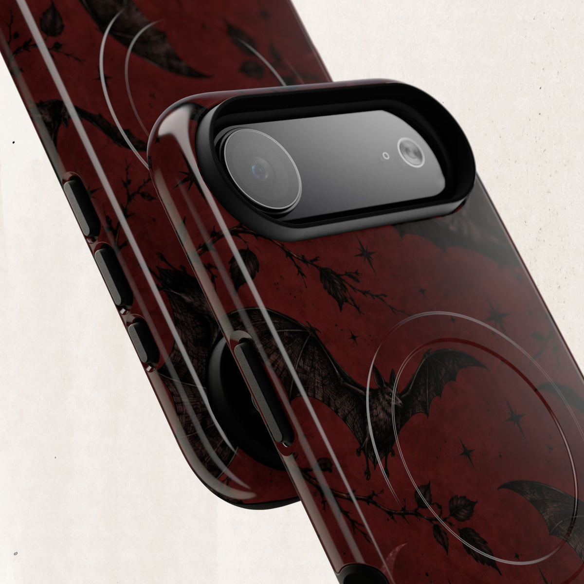 Gothic Bat Moon Magnetic Phone Case
