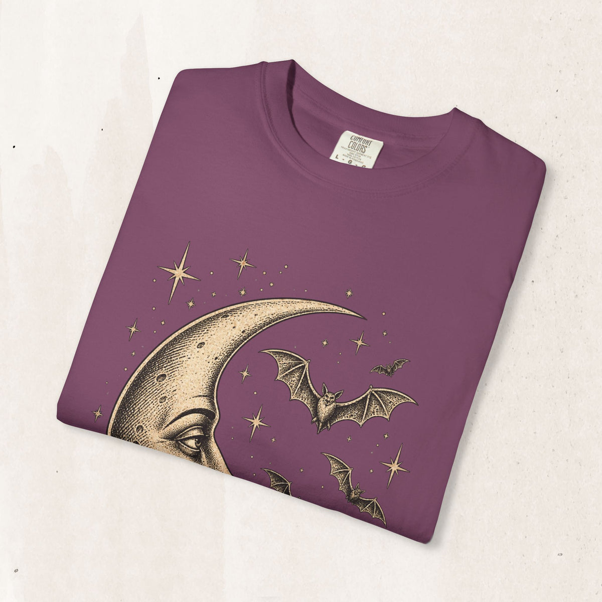 Crescent Moon & Bats Tee