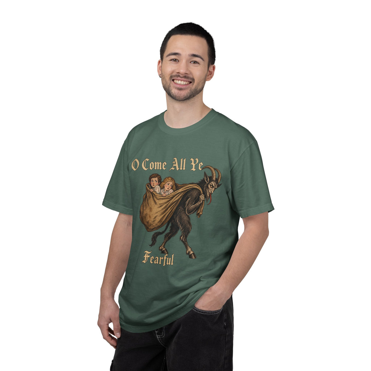 Vintage Krampus Christmas Tee Printify