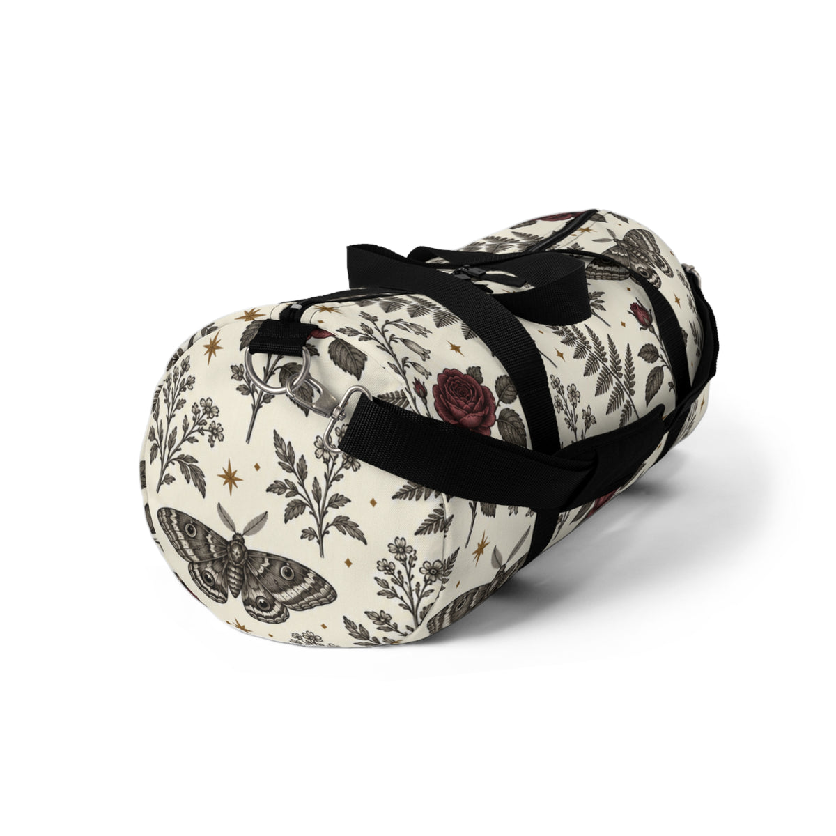 Floral Rose & Fern Duffel Bag