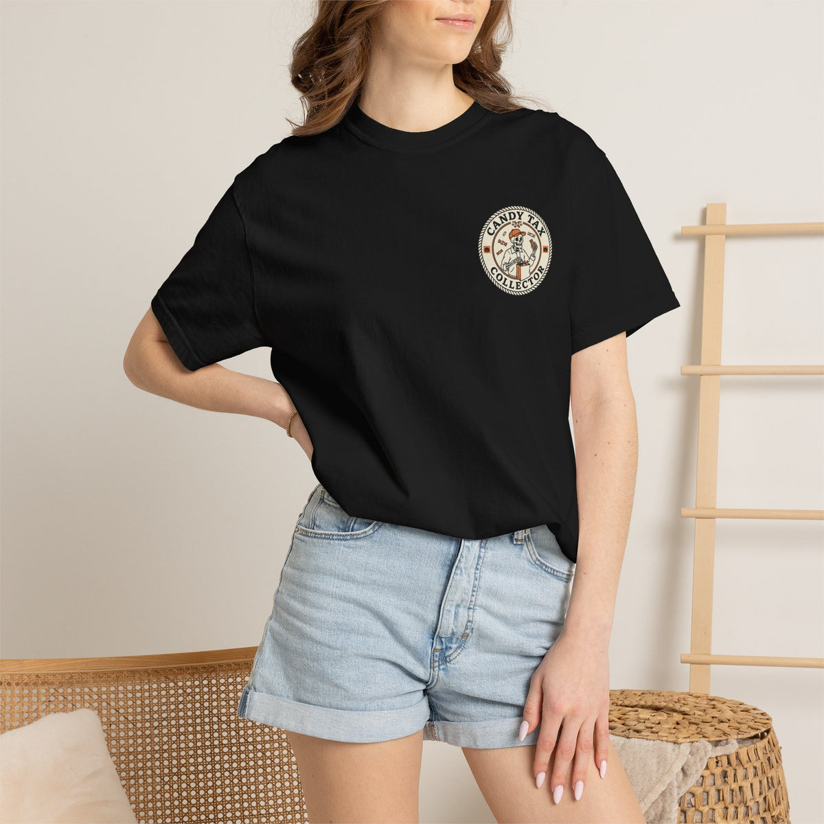 Candy Tax Collector Patch Design Sweatshirt Printify