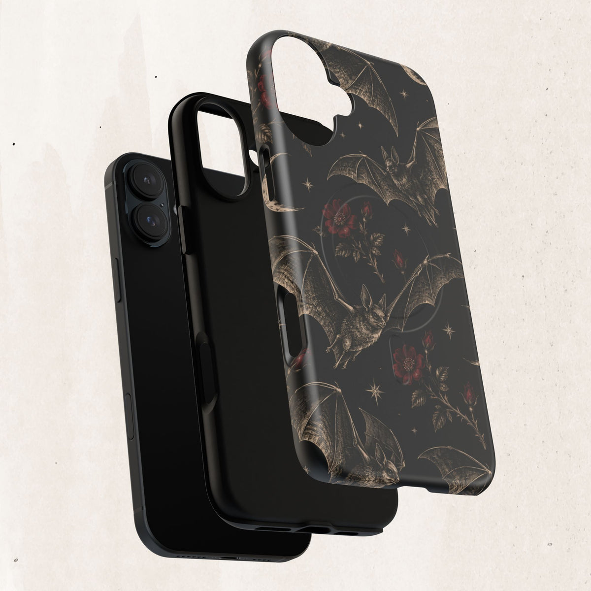 Gothic Bat & Moon Tough Magnetic Phone Case