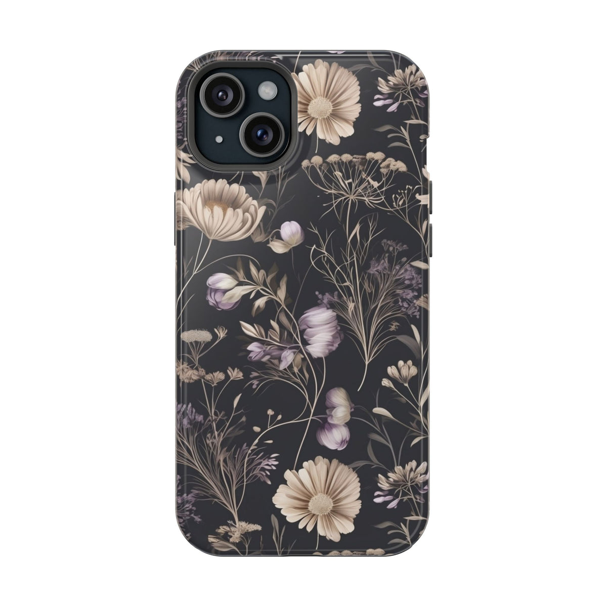 Dark Floral Magnetic Phone Case, alternate view
