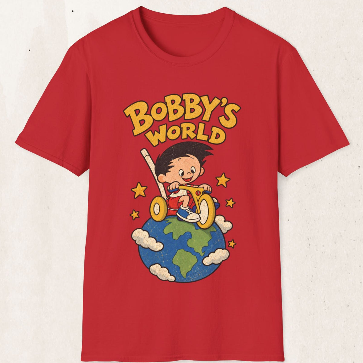 Bobby's World Graphic Tee – Retro 90s Cartoon Shirt