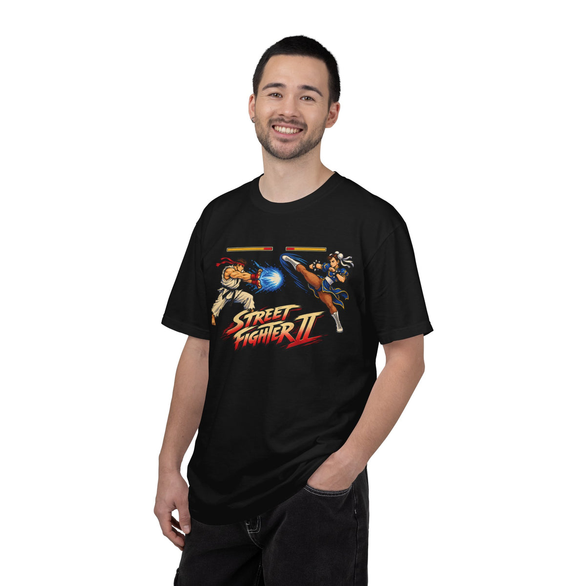 Street Fighter II Ryu vs Chun-Li Graphic Tee