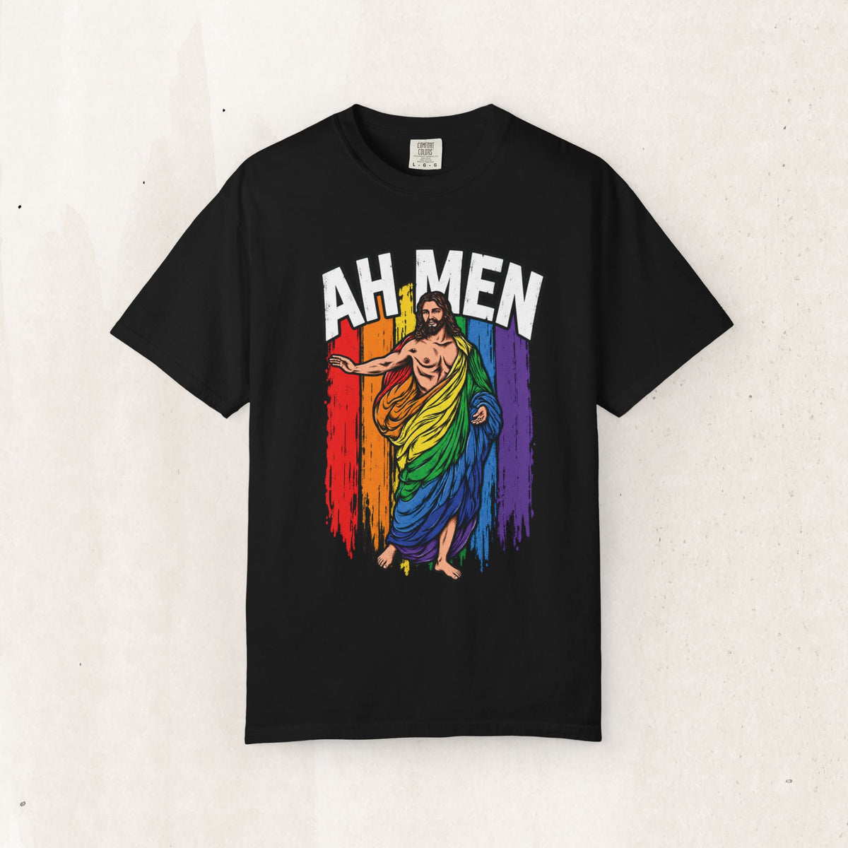Ah Men Rainbow Jesus Tee