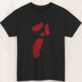 Bloody Ghostface Graphic Tee – Distressed Horror Shirt – Black