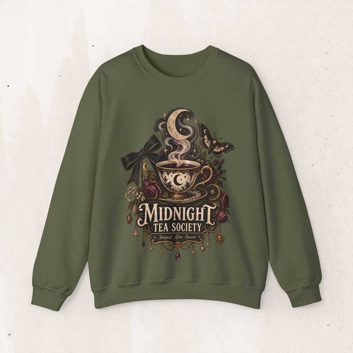 Midnight Tea Society Crewneck Sweatshirt