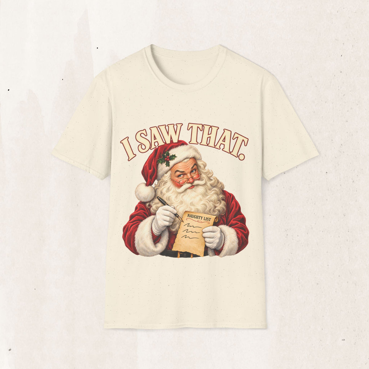 Santa Claus "I Saw That" Graphic Tee