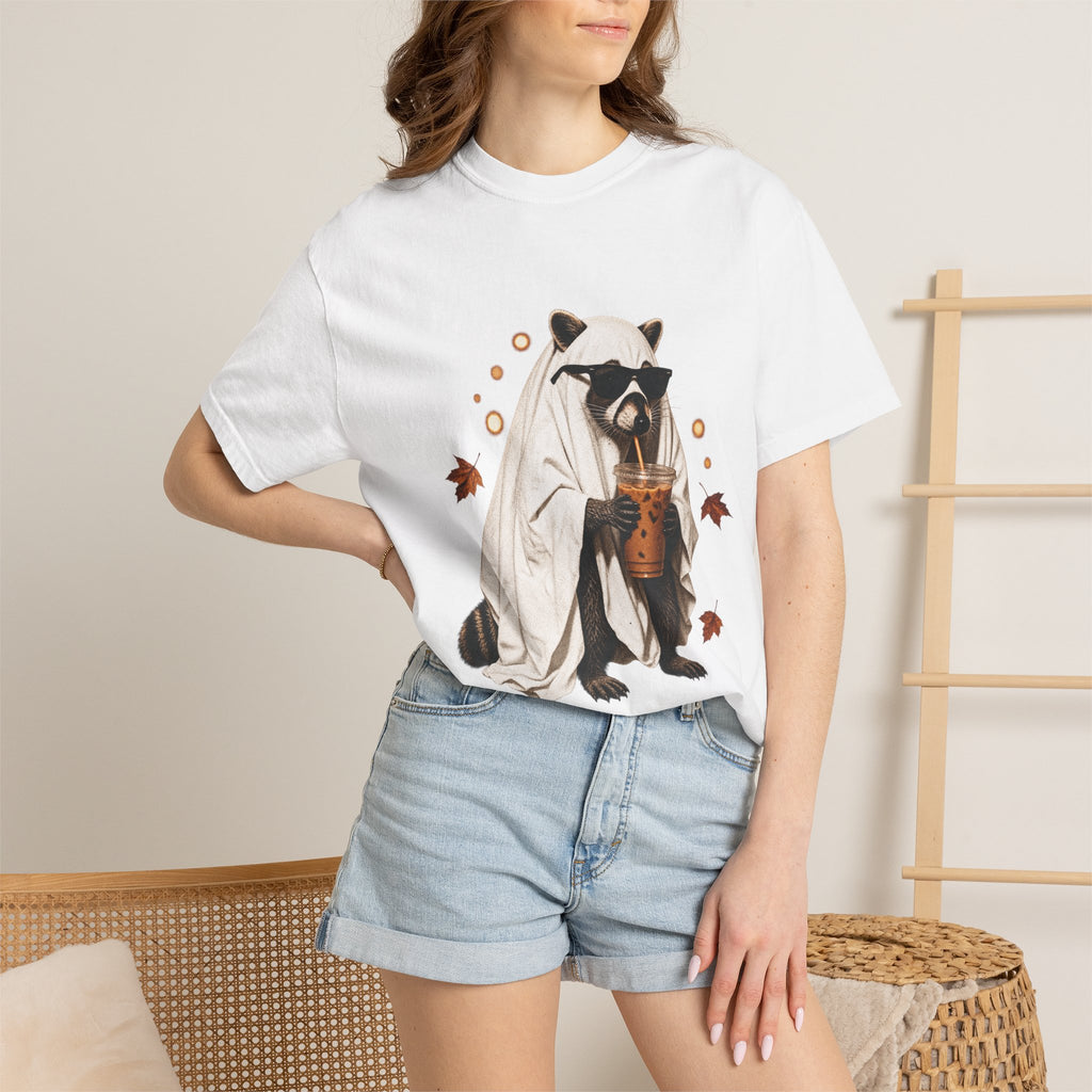 Halloween Raccoon Ghost Costume Tee
