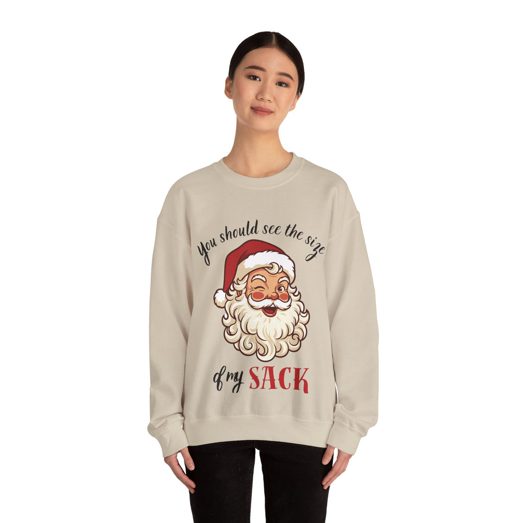 Santa Claus 'You Should See the Size of My Sack' Sweatshirt Printify