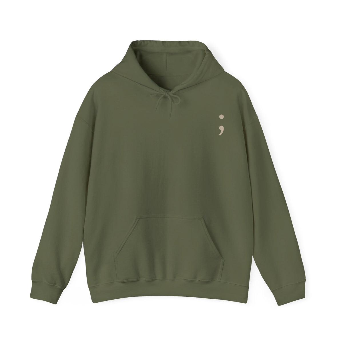 Please Stay; Semicolon Hoodie | Suicide Awareness Back Print Pullover