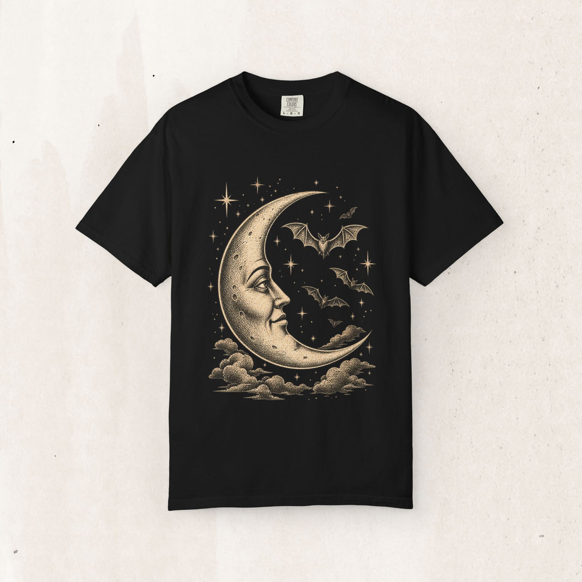 Crescent Moon & Bats Tee