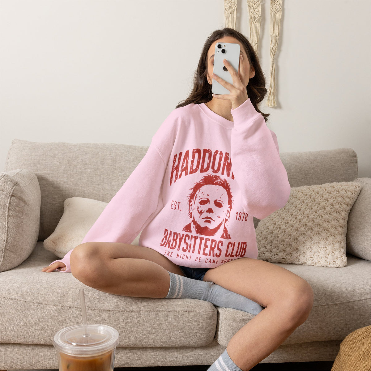 Haddonfield Babysitters Club CrewneckSweatshirt