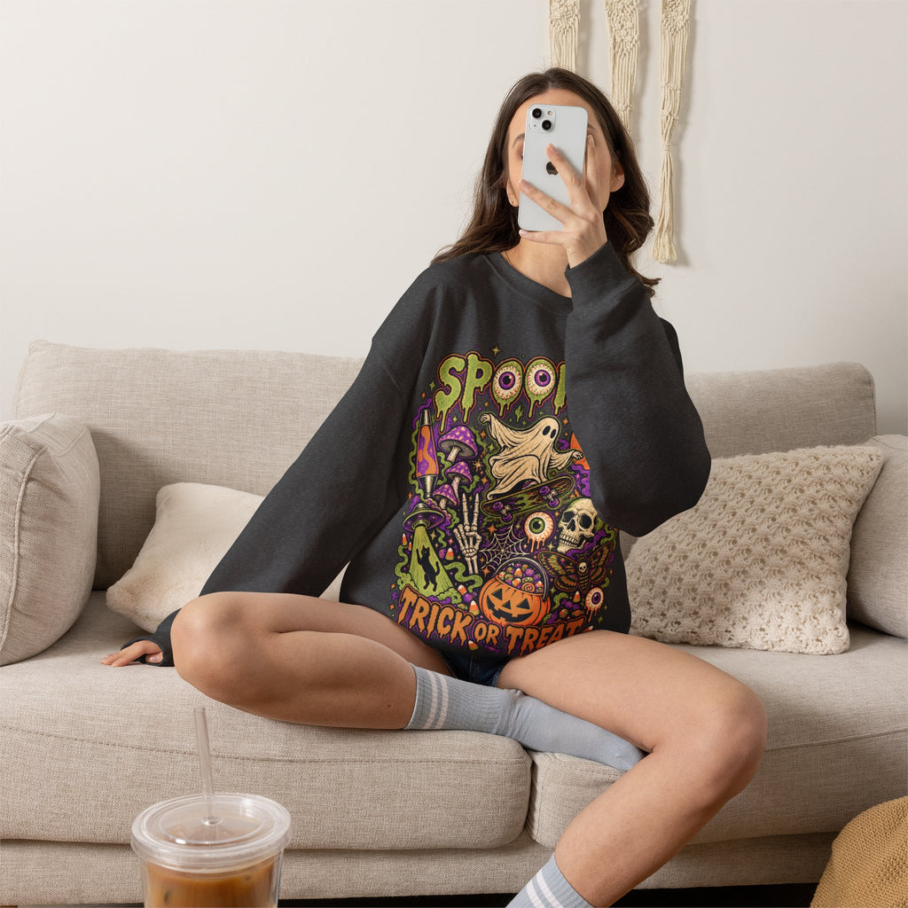 Halloween Spooky Trick or Treat Sweatshirt