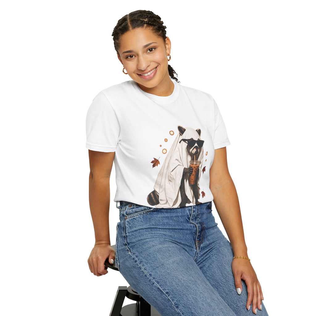 Halloween Raccoon Ghost Costume Tee