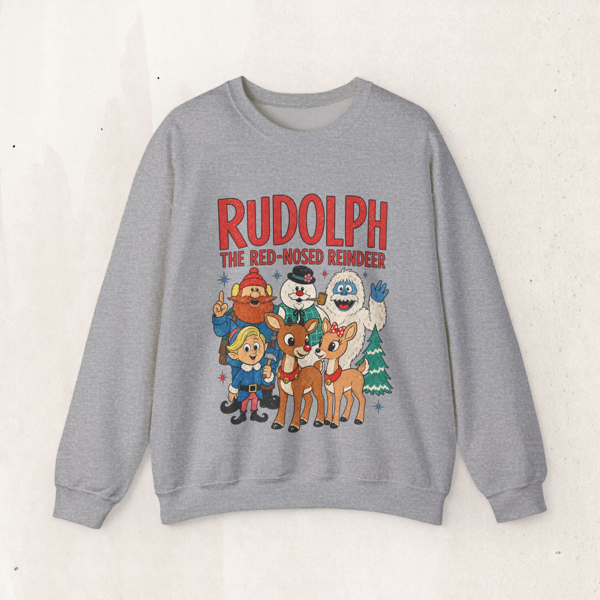 Rudolph The Red-Nosed Reindeer Vintage Crewneck Sweatshirt