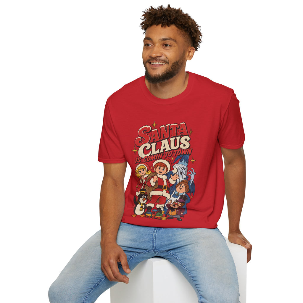 Santa Claus Is Comin' To Town Christmas Tee