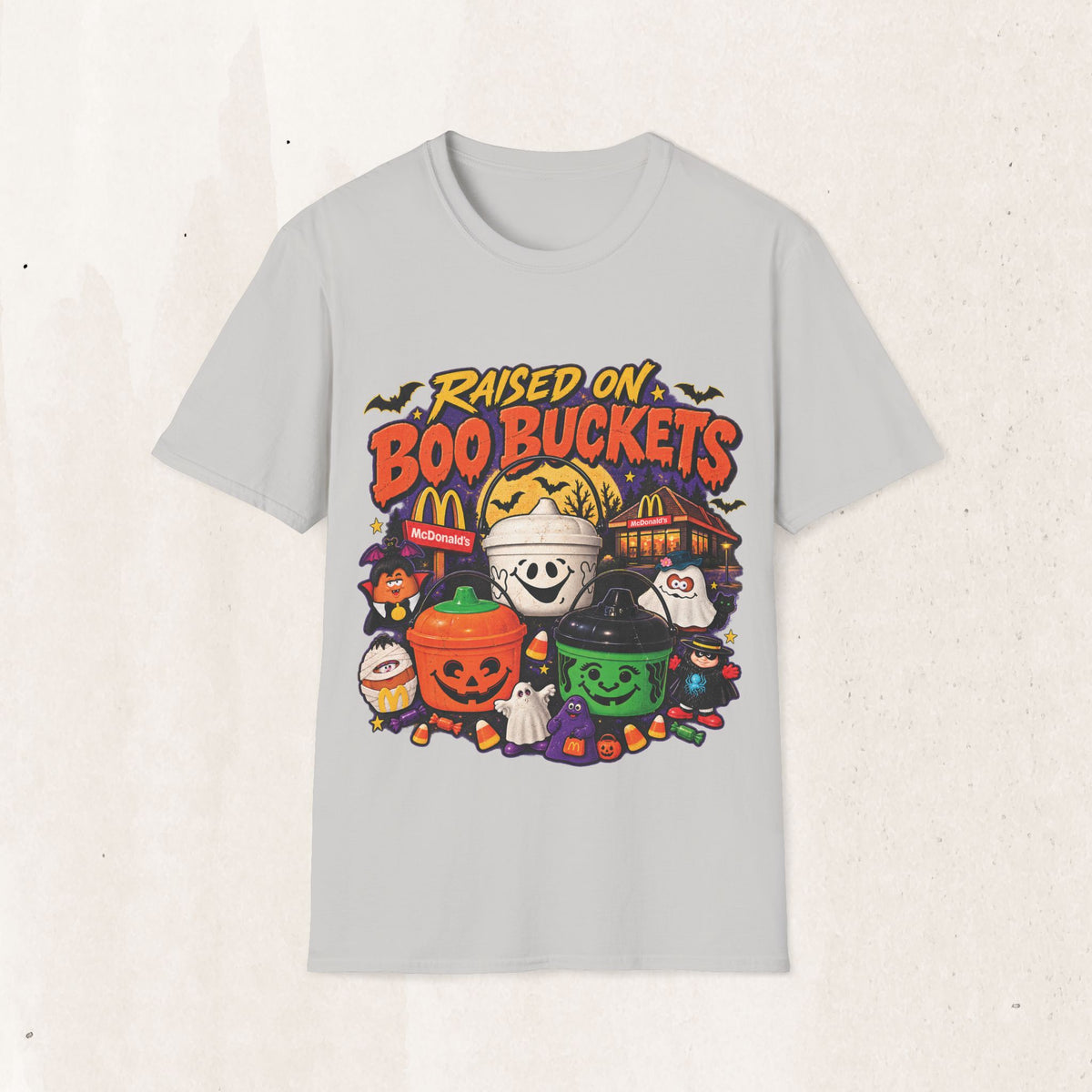 Halloween "Raised on Boo Buckets" Tee