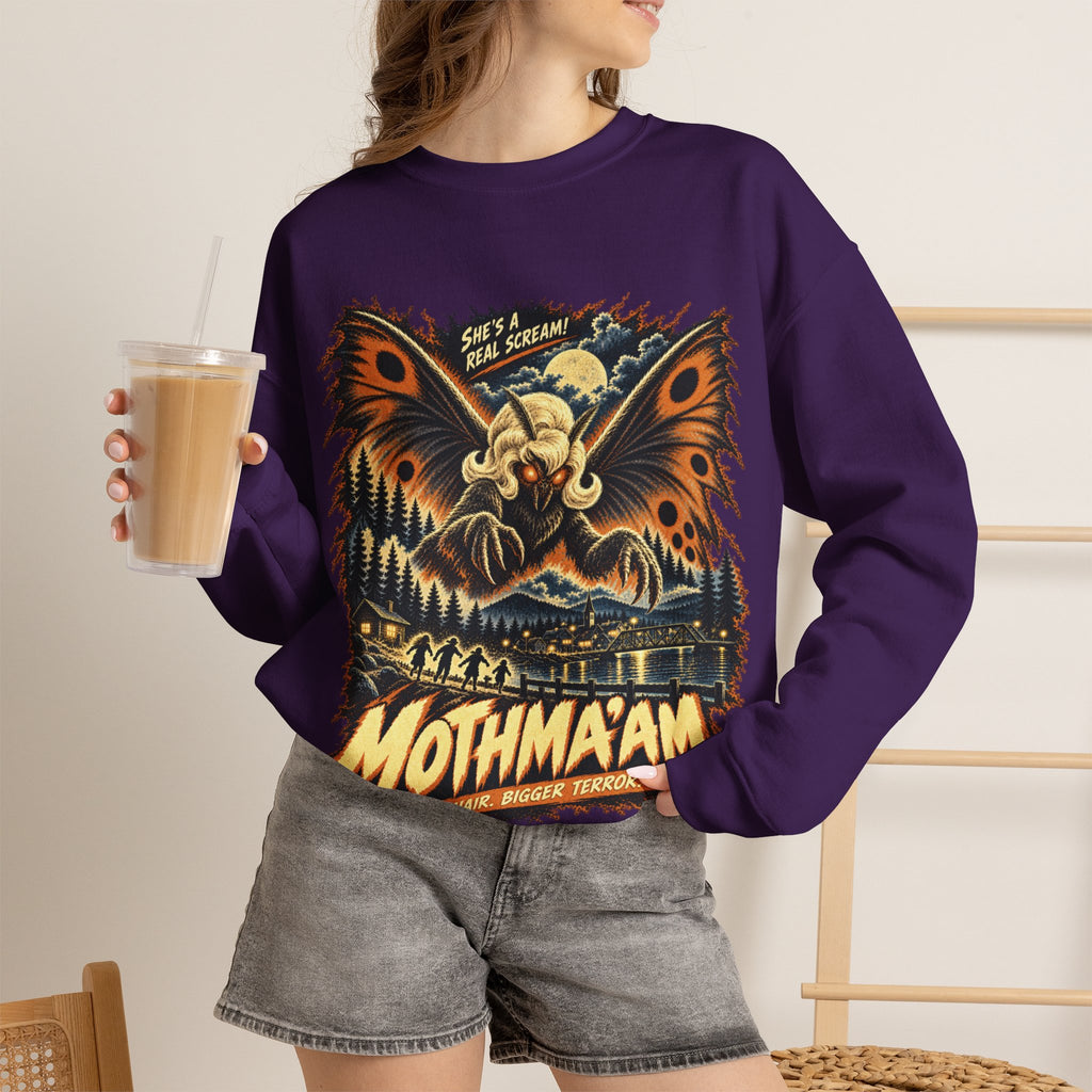 Mothmaam Retro Monster Crewneck Sweatshirt