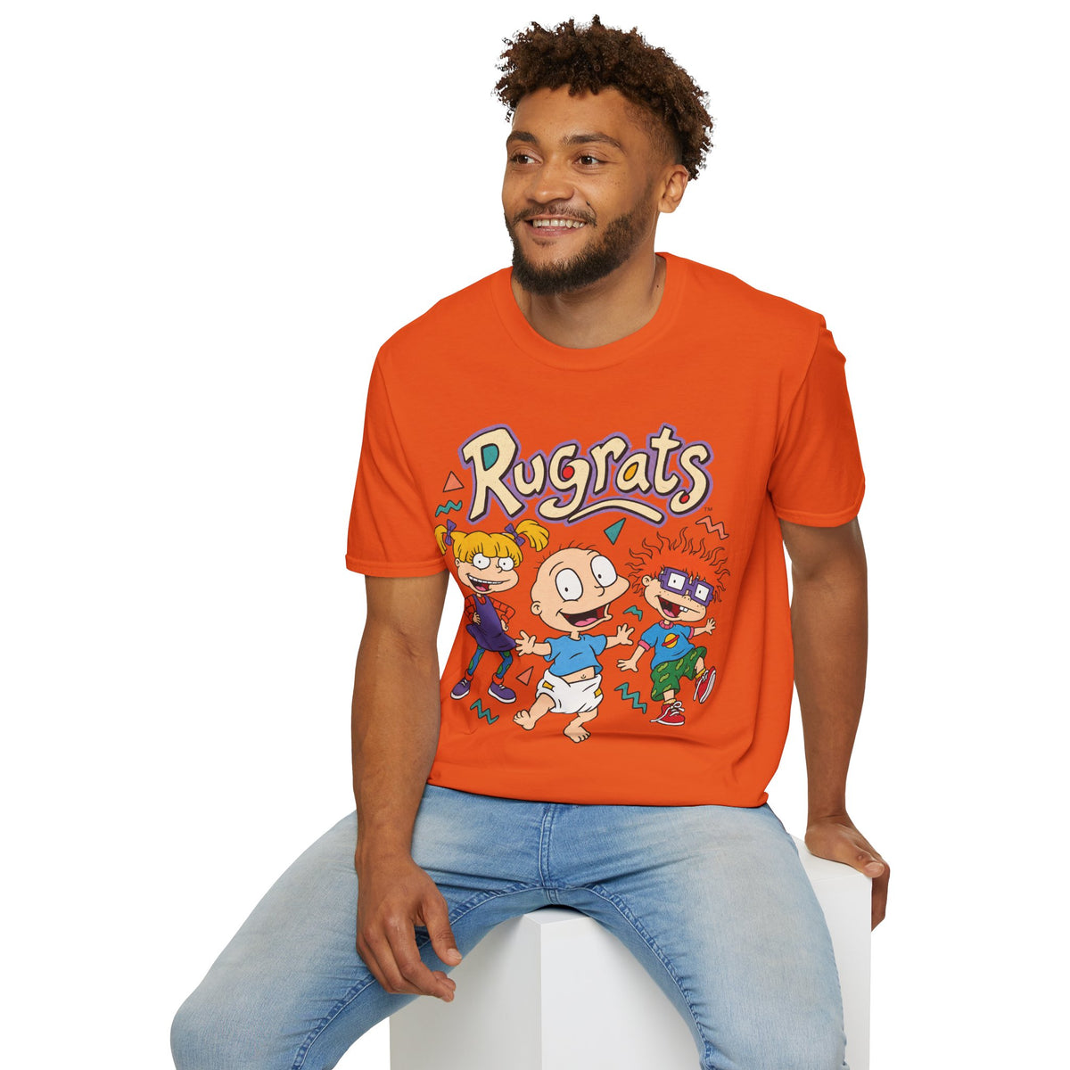 Rugrats Graphic Tee in Orange, alternate view