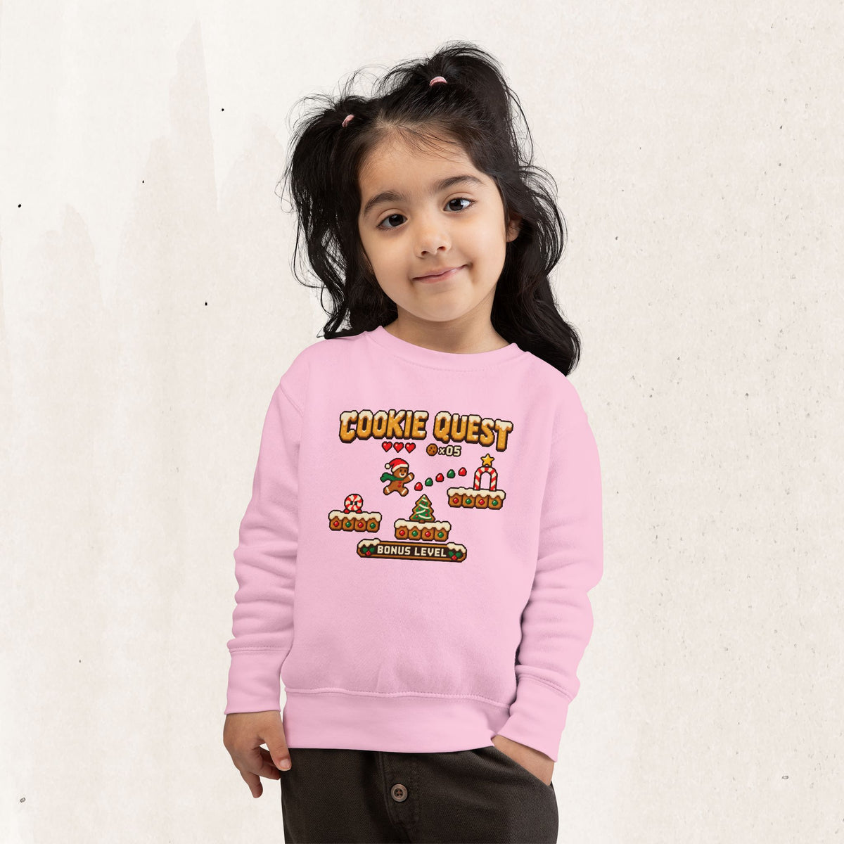 Christmas Cookie Quest Toddler Sweatshirt