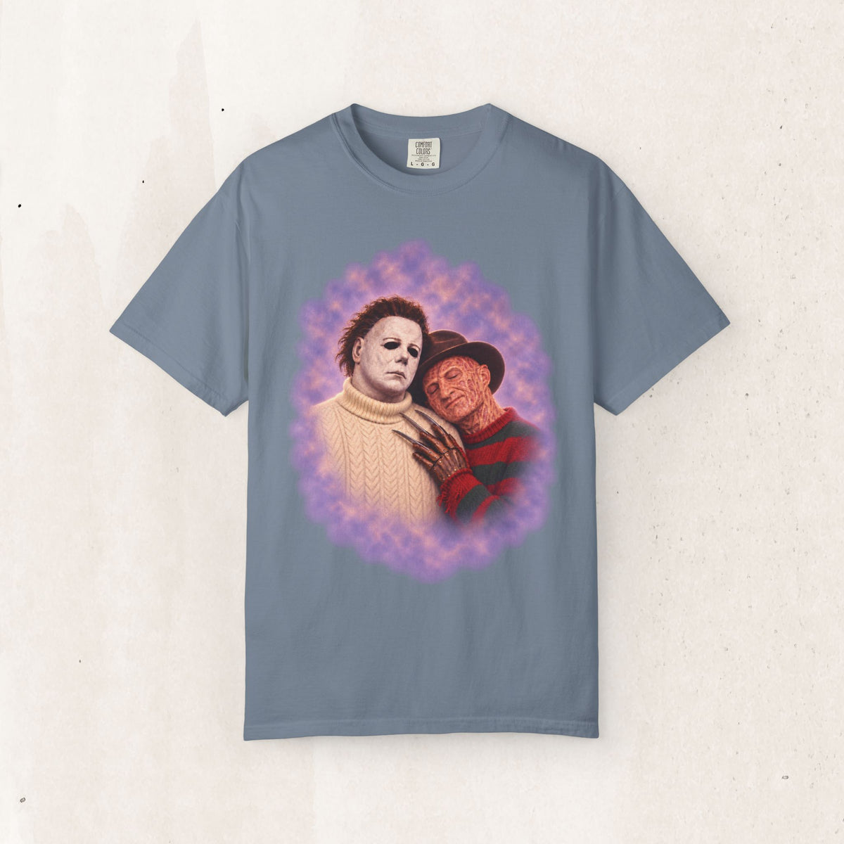 Michael Myers & Freddy Krueger 80s Portrait Tee – Blue Jean