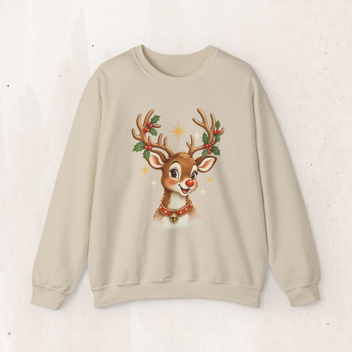 Vintage Rudolph Graphic Crewneck Sweatshirt