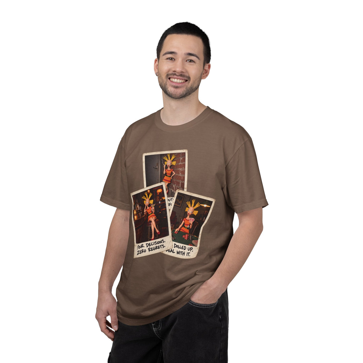 Rugrats Cynthia Doll Polaroids Tee in Black, alternate view
